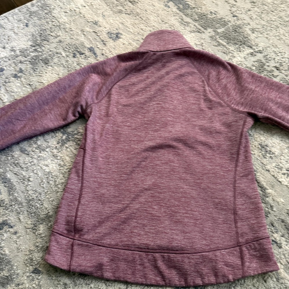 Mountain Hardwear Sweatshirt Womens Small Pink Henley Thumbholes Zip Pocket - Picture 15 of 16